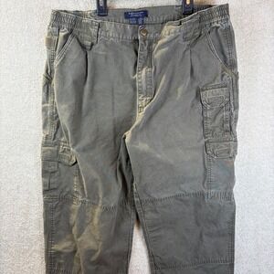 5.11 Tactical Series Mens Cargo Pants 40x32 (Fits 30x30) Green Cotton Relaxed